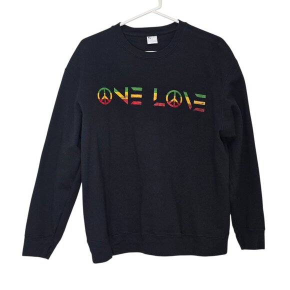Other - Unisex "One Love" Black Long Sleeve Sweatshirt Size XL